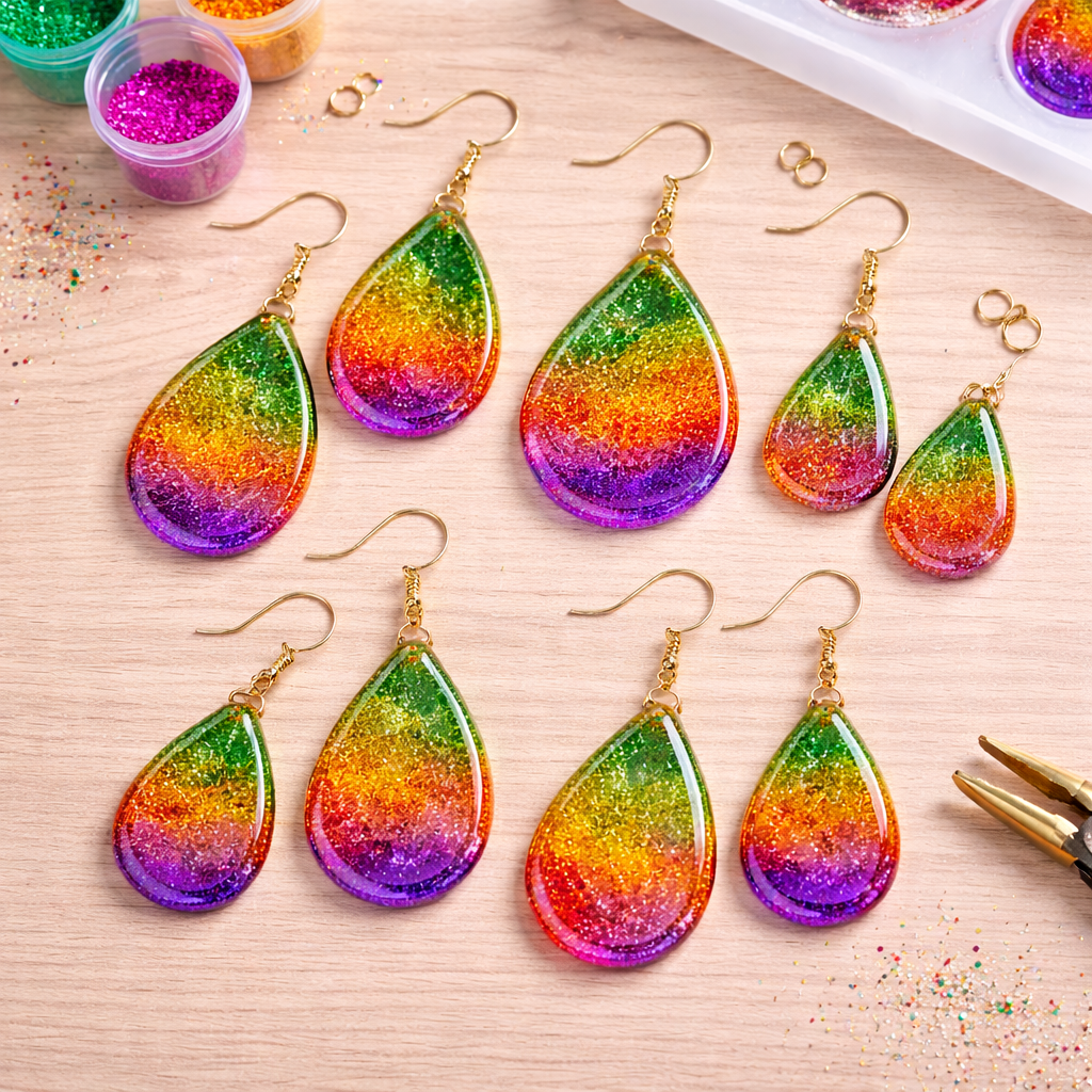 6 Cavity Drop Shape Resin Mould