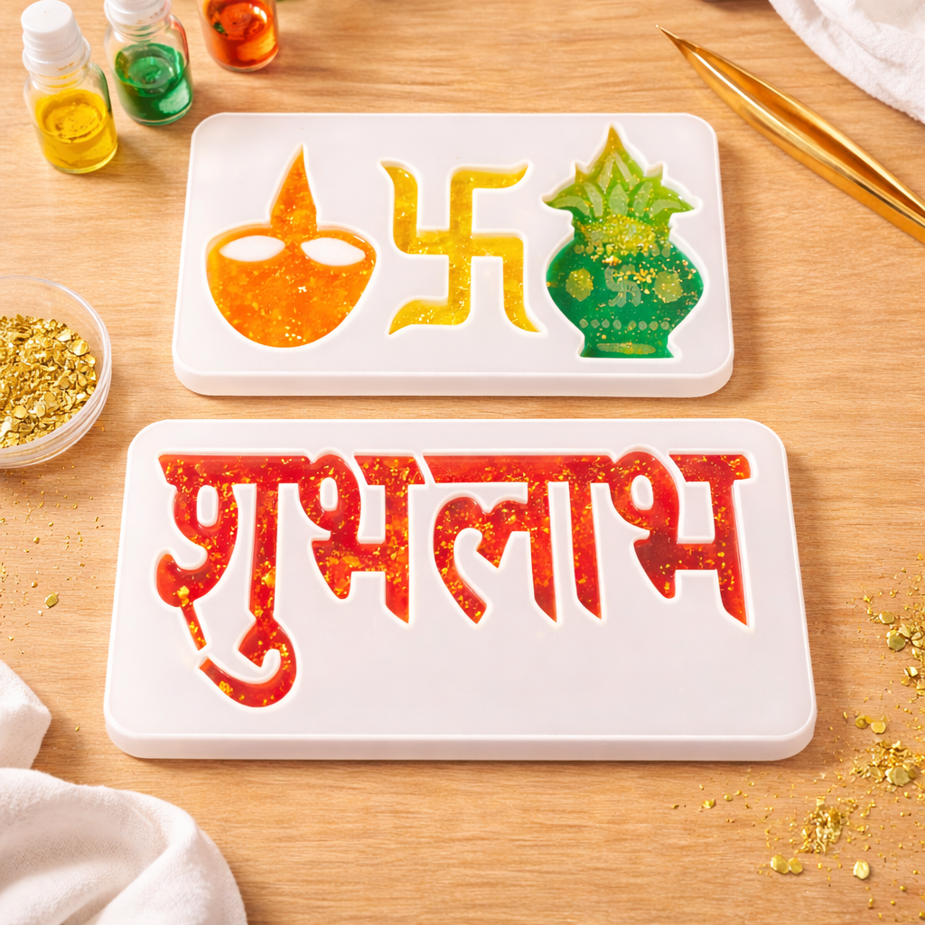 Shubh Labh Combo Silicone Resin Moulds