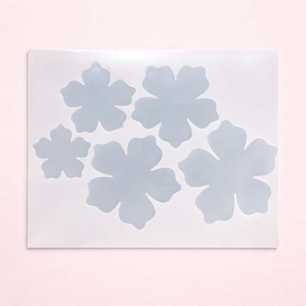 3D Flower Mould Set - 5Pcs Silicone Perfect for Crafting and DIY