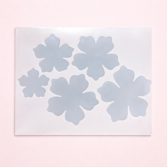 3D Flower Mould Set - 5Pcs Silicone Perfect for Crafting and DIY