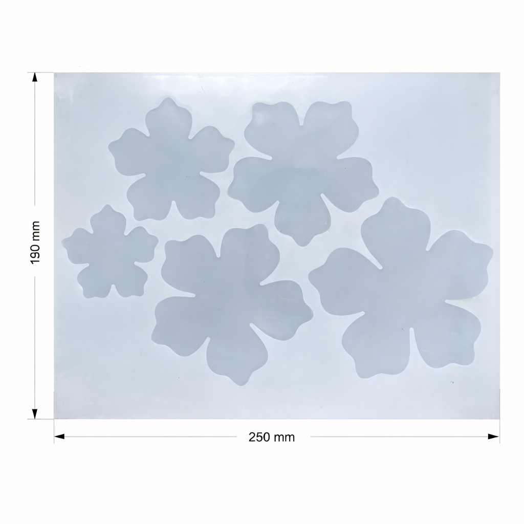 3D Flower Mould Set - 5Pcs Silicone Perfect for Crafting and DIY