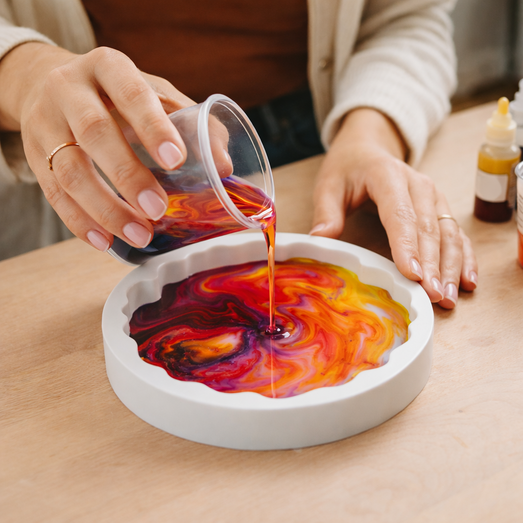 3" Agate Round  Silicone Resin Mold Art and Crafts