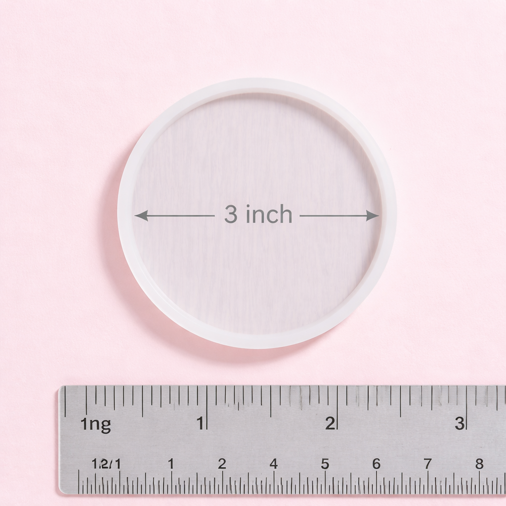 3 Inch Plain Round Resin Mould