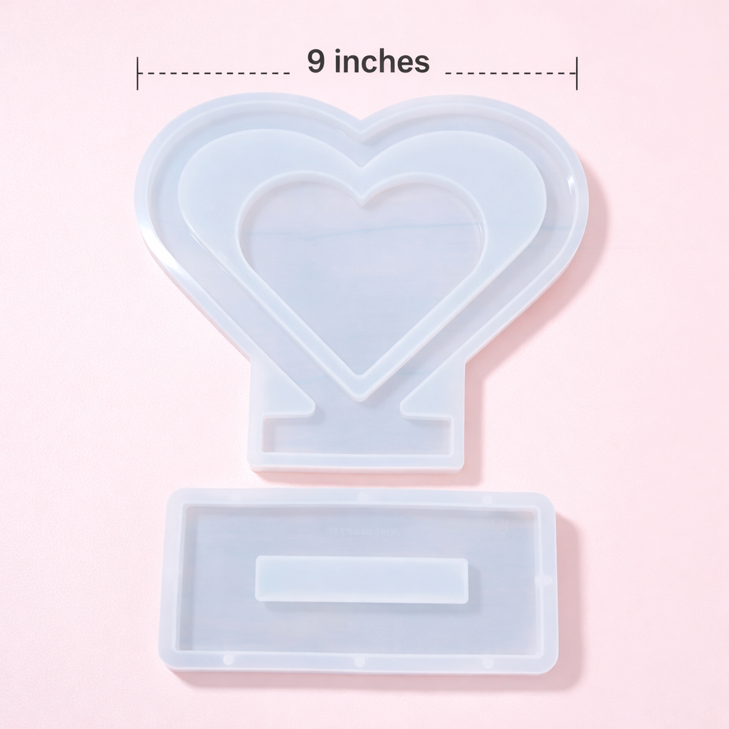 Center Heart with Stand Resin Mould