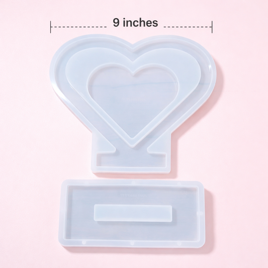 Center Heart with Stand Resin Mould