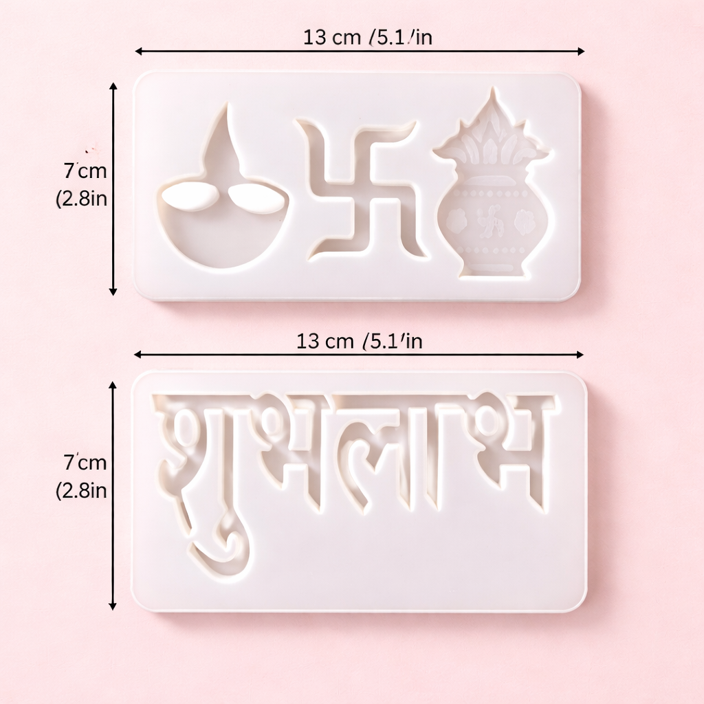 Shubh Labh Combo Silicone Resin Moulds
