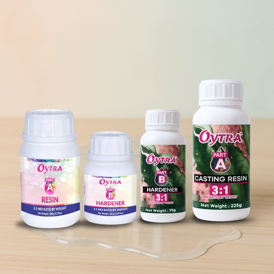 150 Grams 2:1 Epoxy Liquid & 300 Grams 3:1 Casting Resin Sample Pack