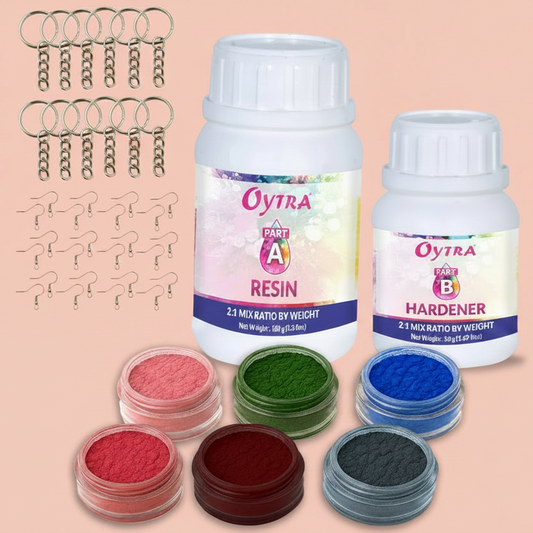 Resin Liquid Art Keychain & Earrings Making Kit