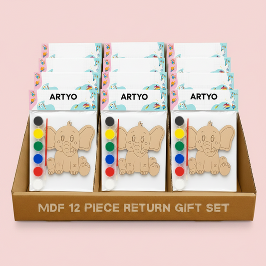 DIY MDF Elephant Painting Kit for Kids