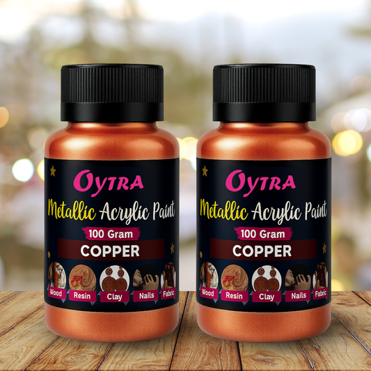 200 Grams Metallic Acrylic Paint (Copper)
