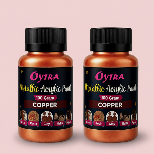 200 Grams Metallic Acrylic Paint (Copper)