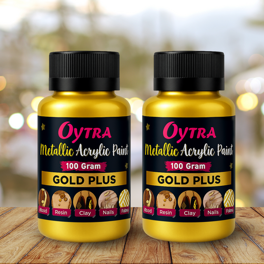 Metallic Gold Acrylic Paint 200 Grams