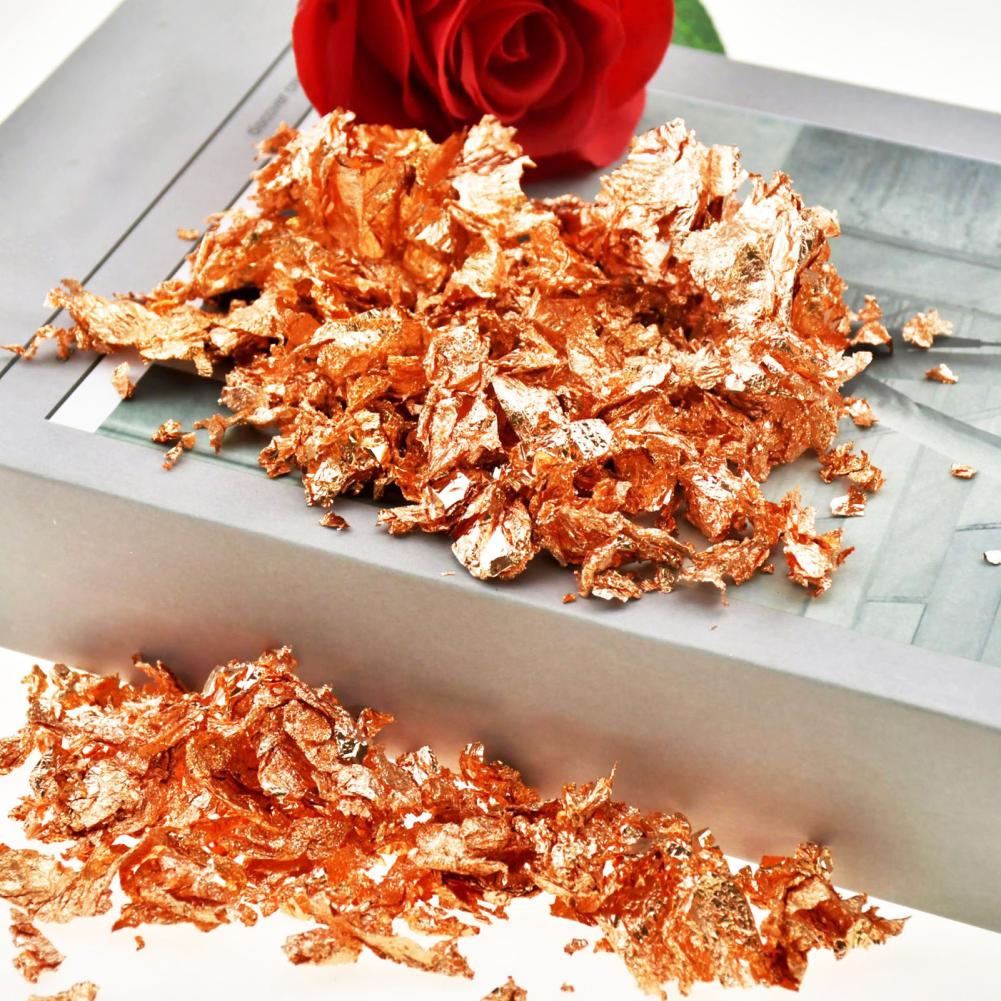 Imitation Gilding Rose Gold Flakes for Resin & Nail Art