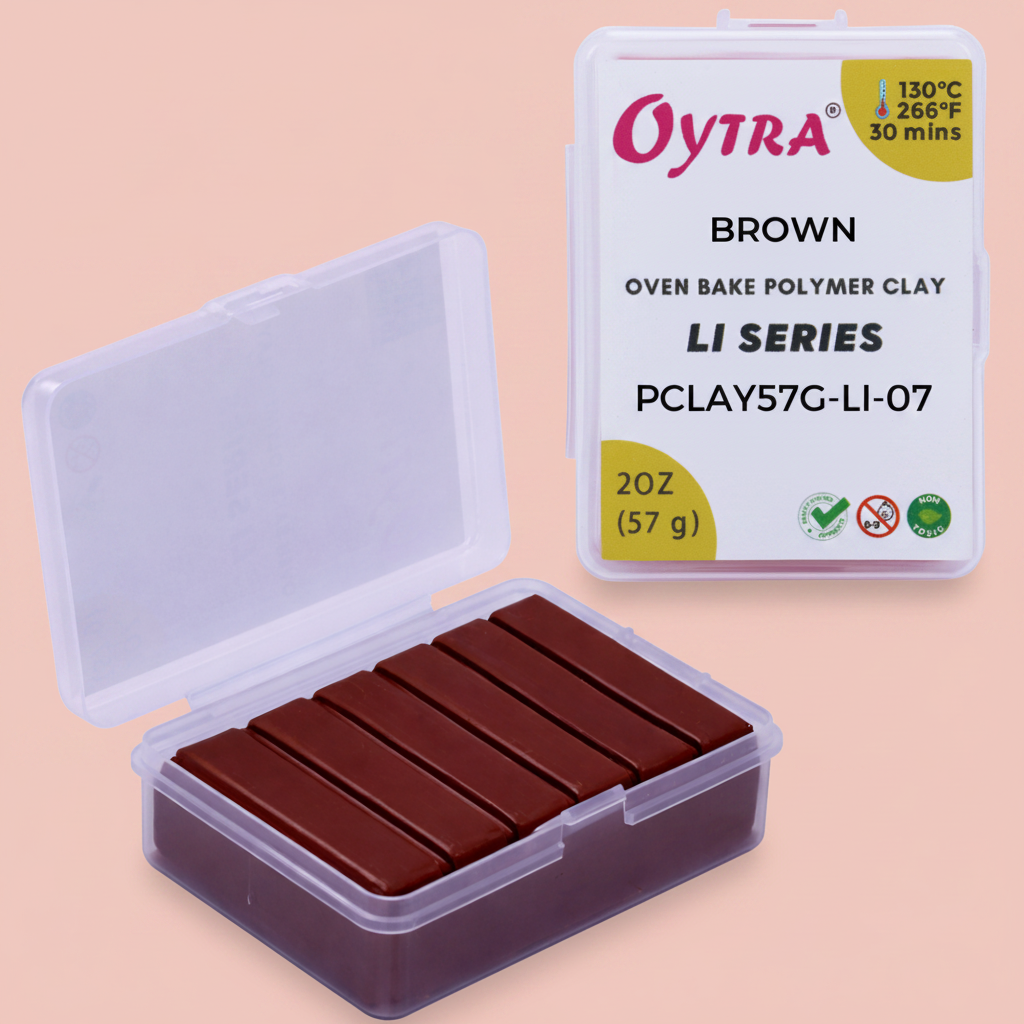 Polymer Clay LI SERIES for Jewelry (Brown)
