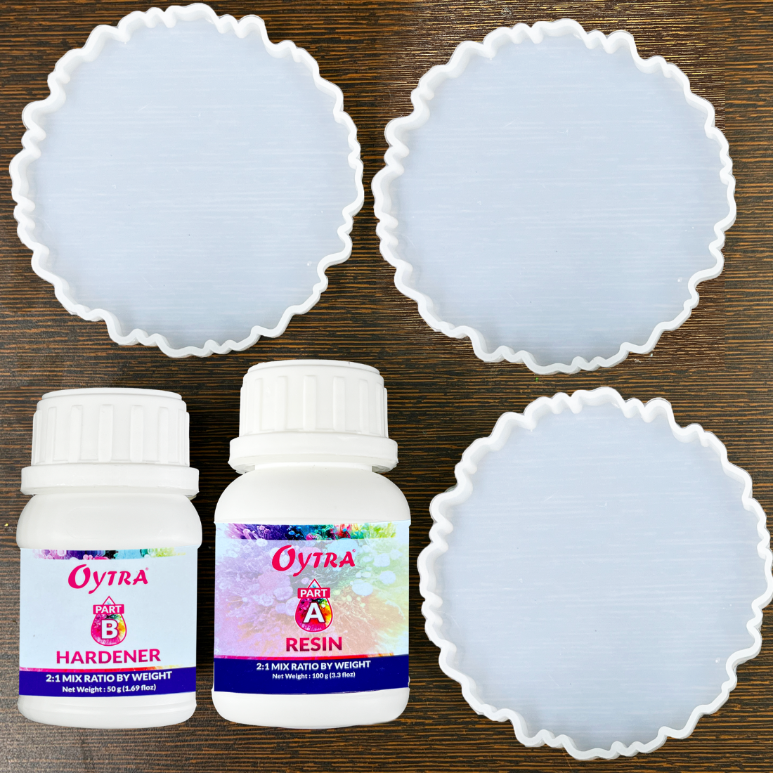 Resin Agate Kit Combo - Coaster Making  (RESINKIT-07A)