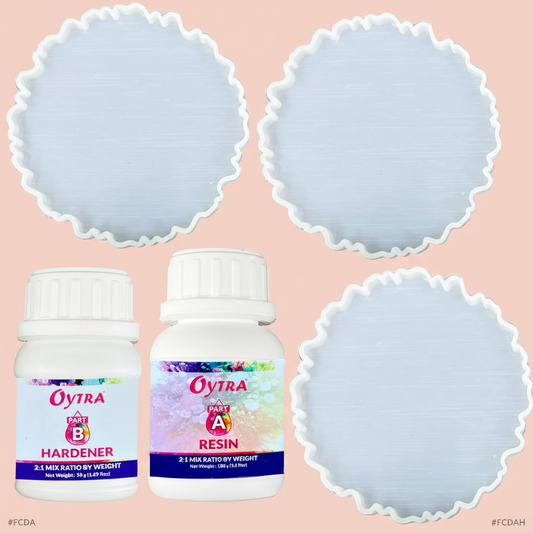 Resin Agate Coaster Making Kit