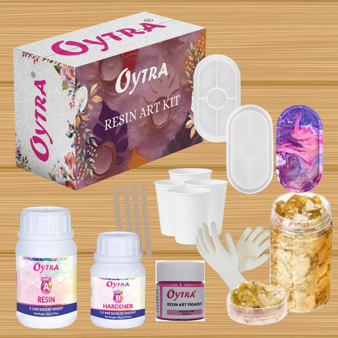 Resin Art Kit - Tray Making DIY Set Combo (RESINKIT-11)