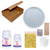 Oytra Resin Art Kit for Round Coaster Making DIY Set Combo Mould, Flake and Pigment Included