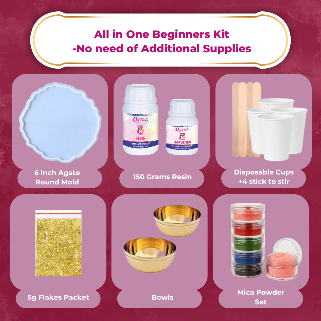 Resin Art Pooja Thali Making Kit