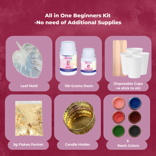 Resin Art Diwali Leaf Decor Making Kit