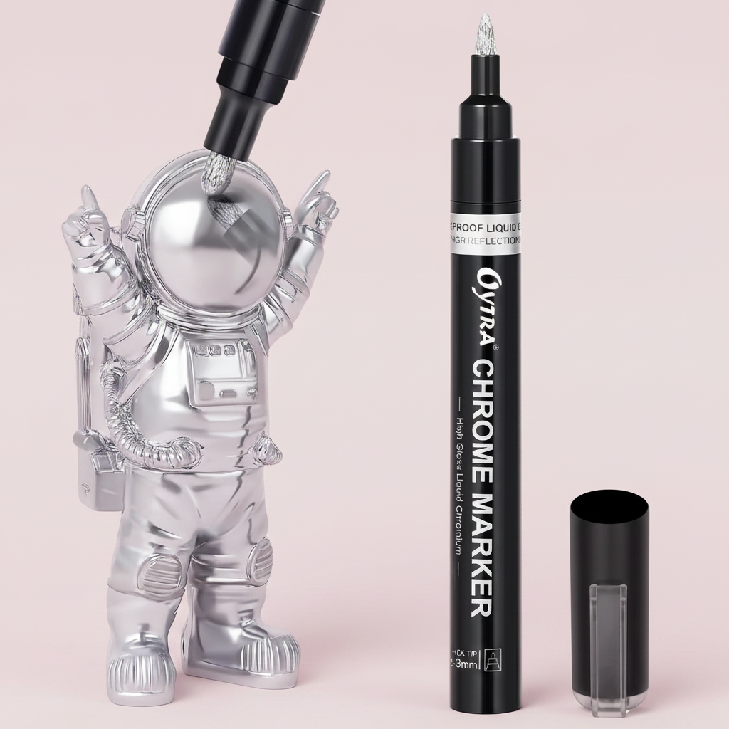 Silver Liquid Mirror Chrome Marker 1mm Tip Paint Markers