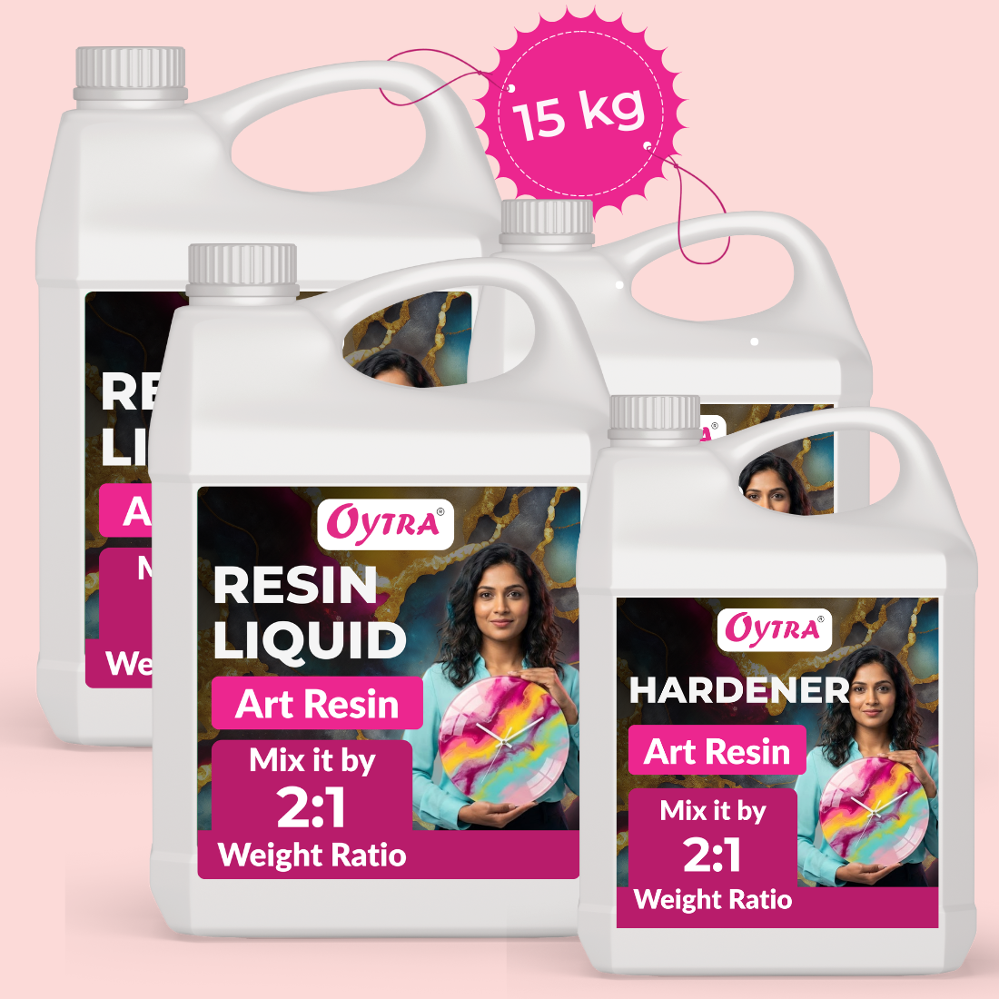 15 Kgs Art Resin Hardener Super Shiny