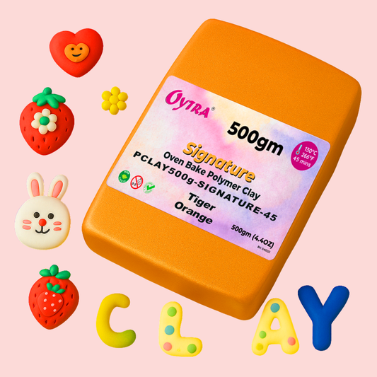 500g Polymer Clay SIGNATURE Series (45 Tiger Orange)