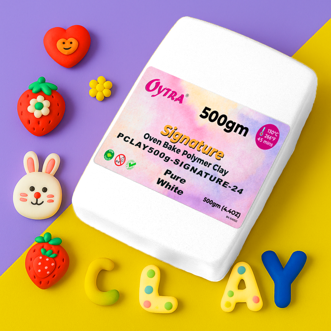 500g Polymer Clay SIGNATURE Series (24 Pure White)