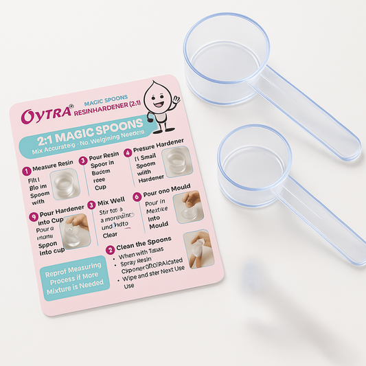 2:1 Resin Measuring Spoons with Card