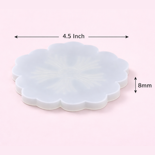 Resin Flower Coaster Mould