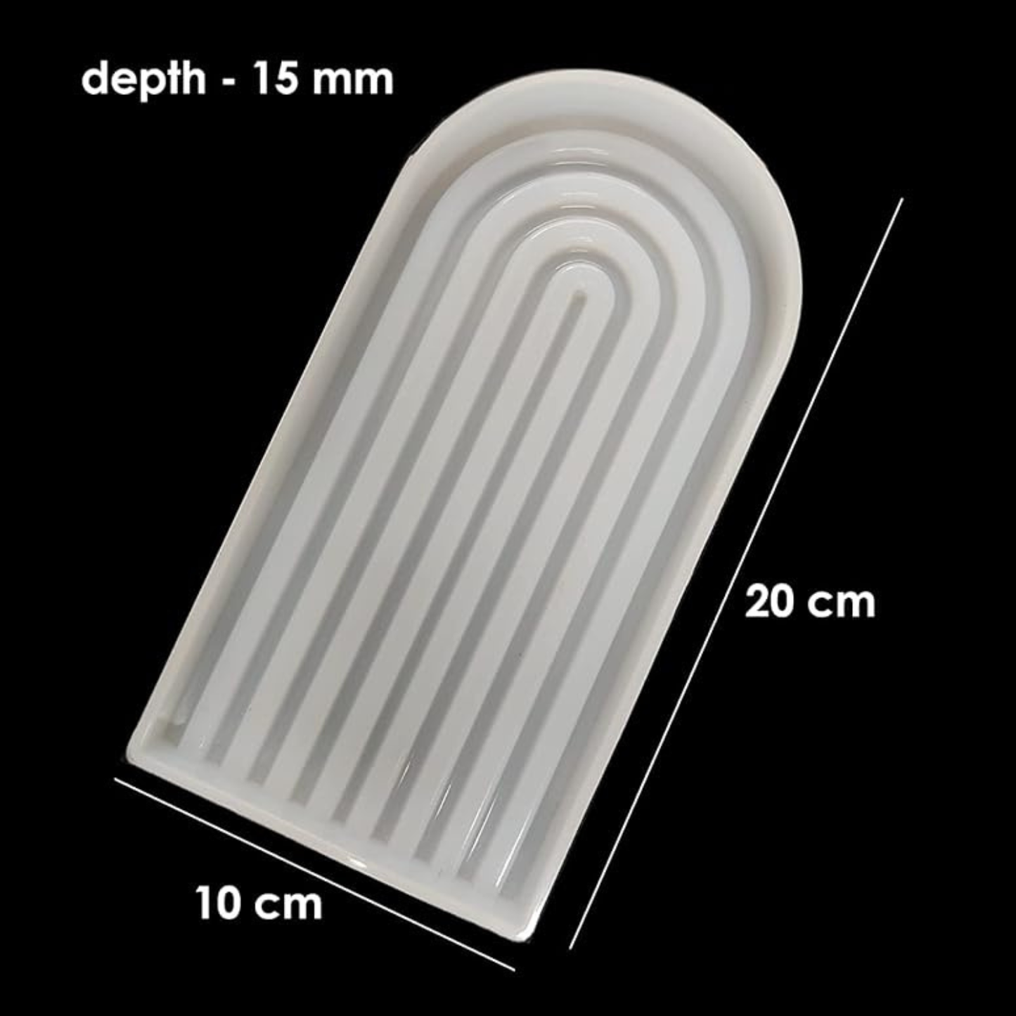 Semi Oval Resin Silicone Mould