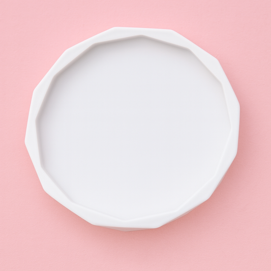 Diamond Round Coaster Silicone Mould