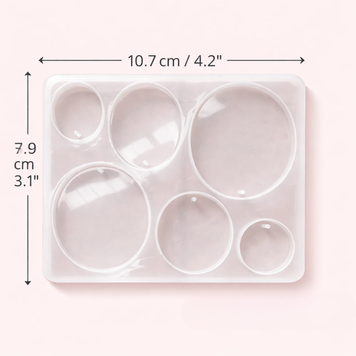 6 Cavity Oval Shape Resin Mould