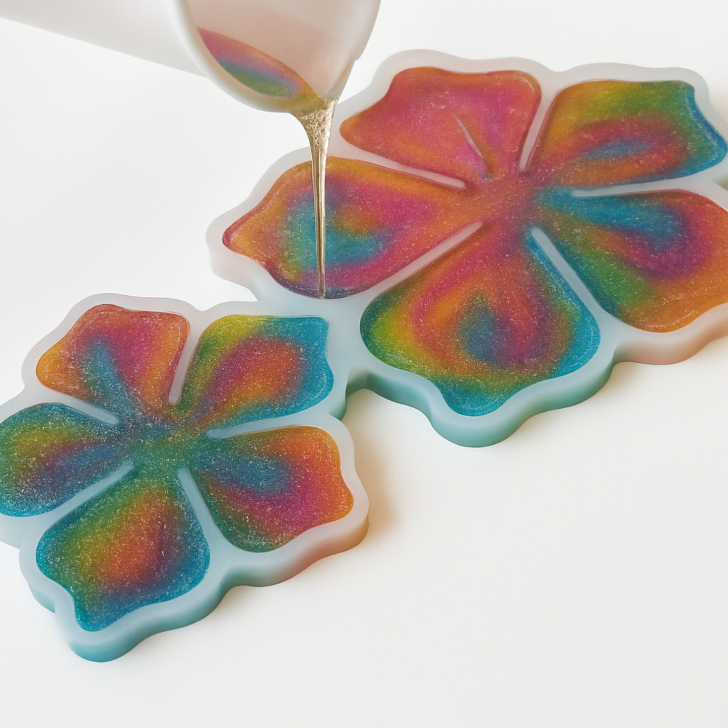 Flower Resin Mould (4 In 1)