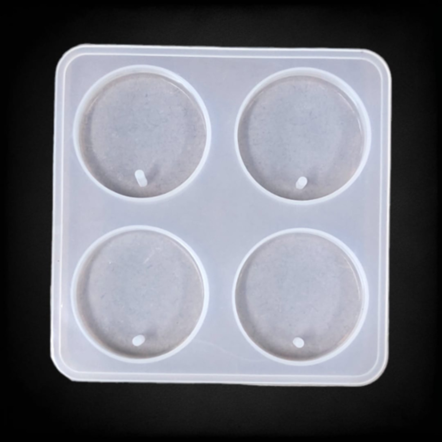 4pcs Keychain Round Mould