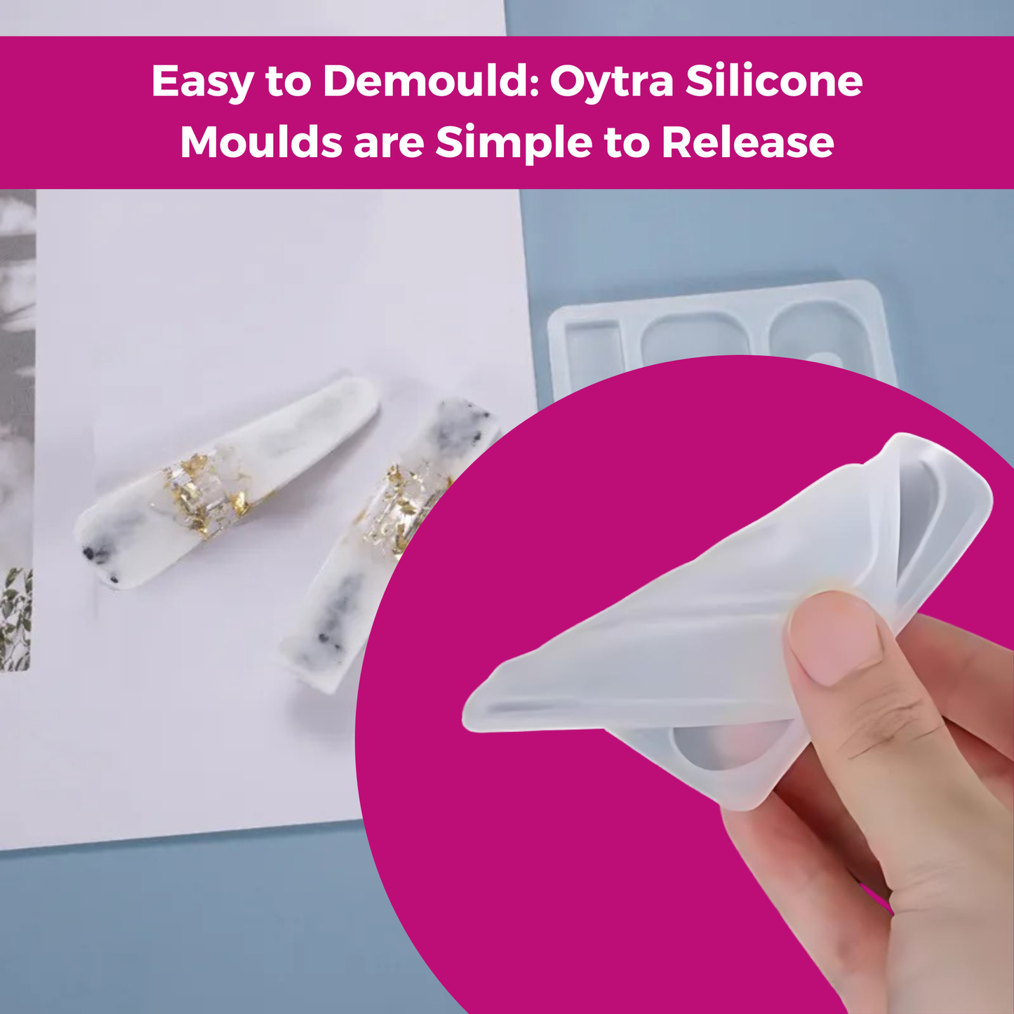 Hair Pin Resin Art Molds DIY