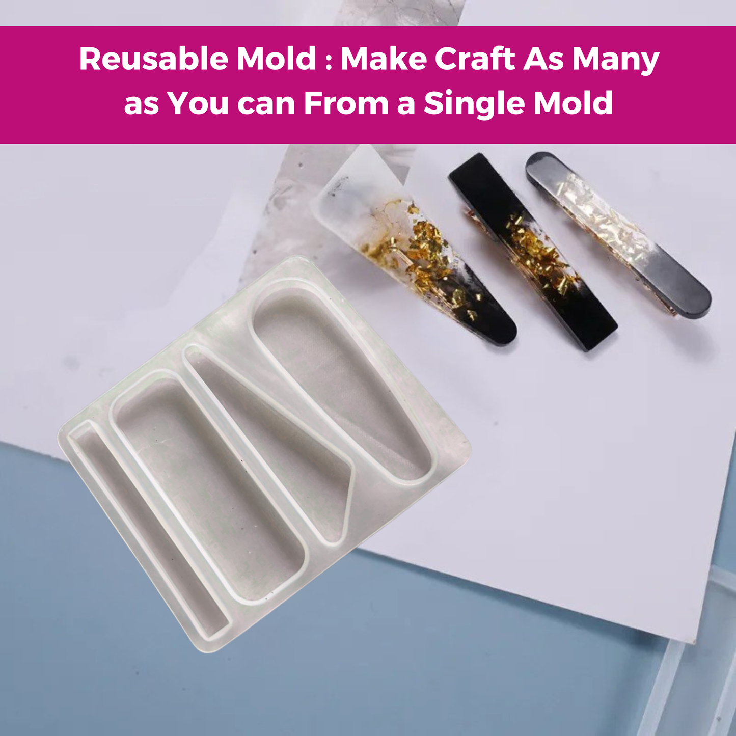 Hair Pin Resin Art Molds DIY