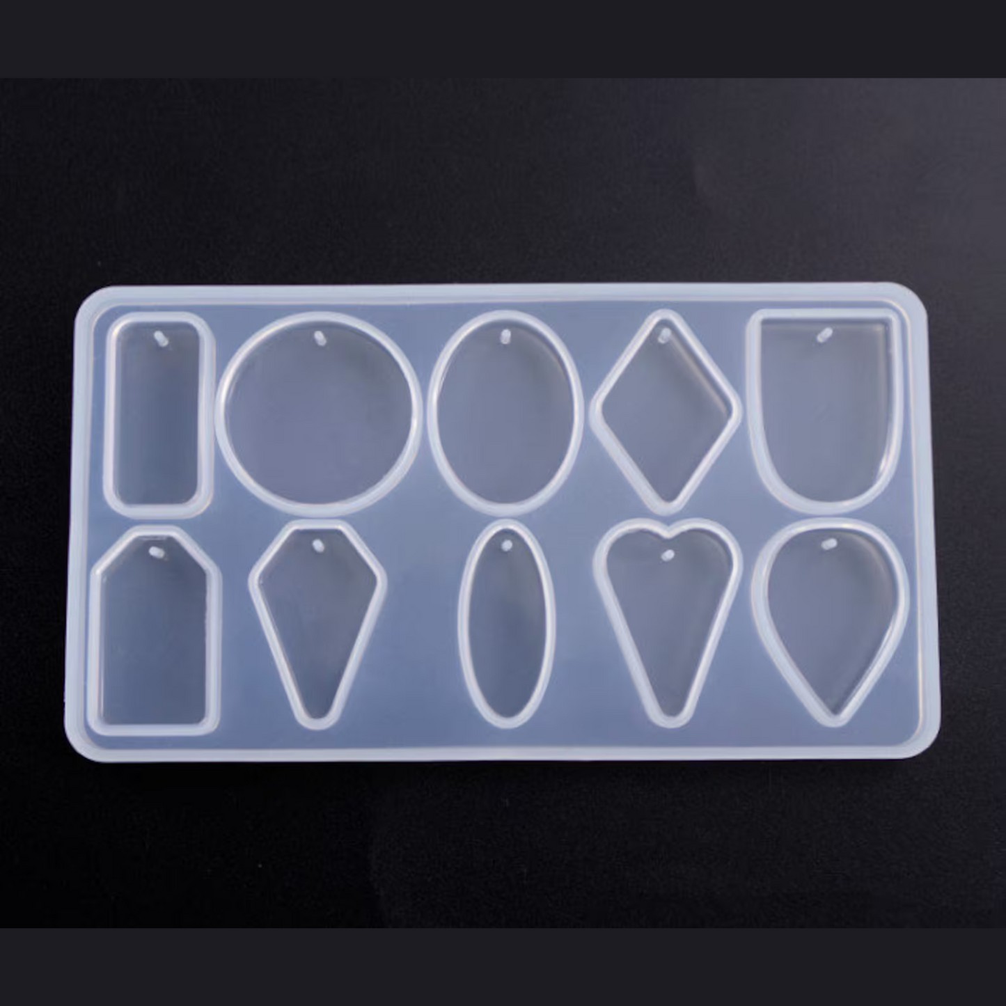 10 Cavity Resin Pendant Silicone Mould