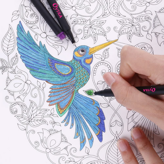 24 Colors Fineliner Coloured Pens Multicolor