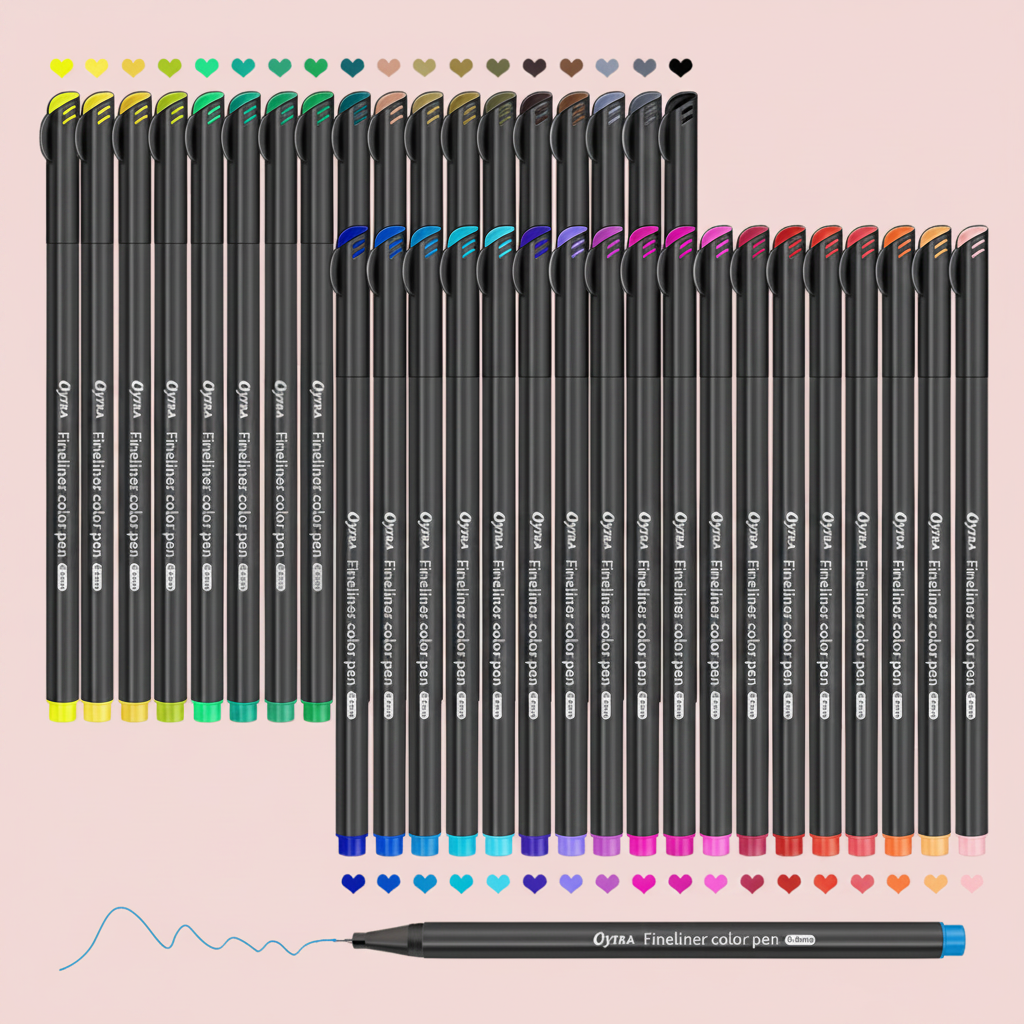 36 Colors Fineliner Coloured Pens Multicolor