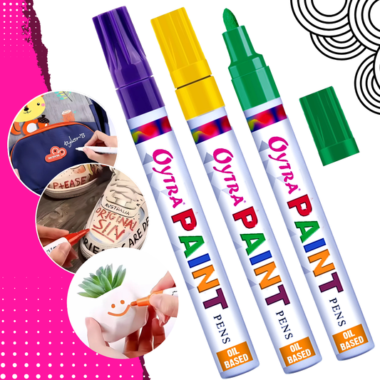 Waterproof Permanent Marker Pen Combo Set