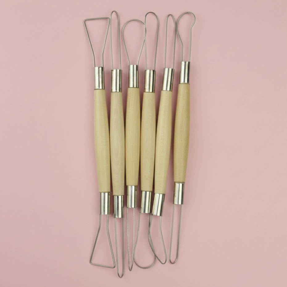 6 Piece Steel Modeling Sculpting Tools
