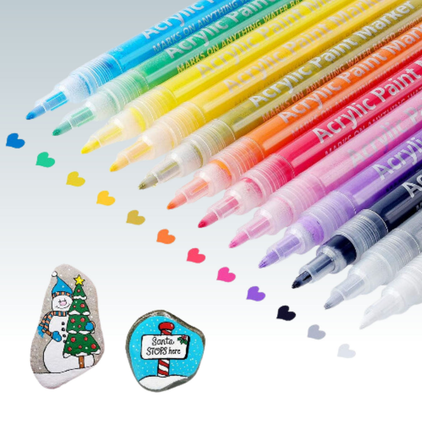 Acrylic Paint Marker 12 Pen/Set 0.7-1mm