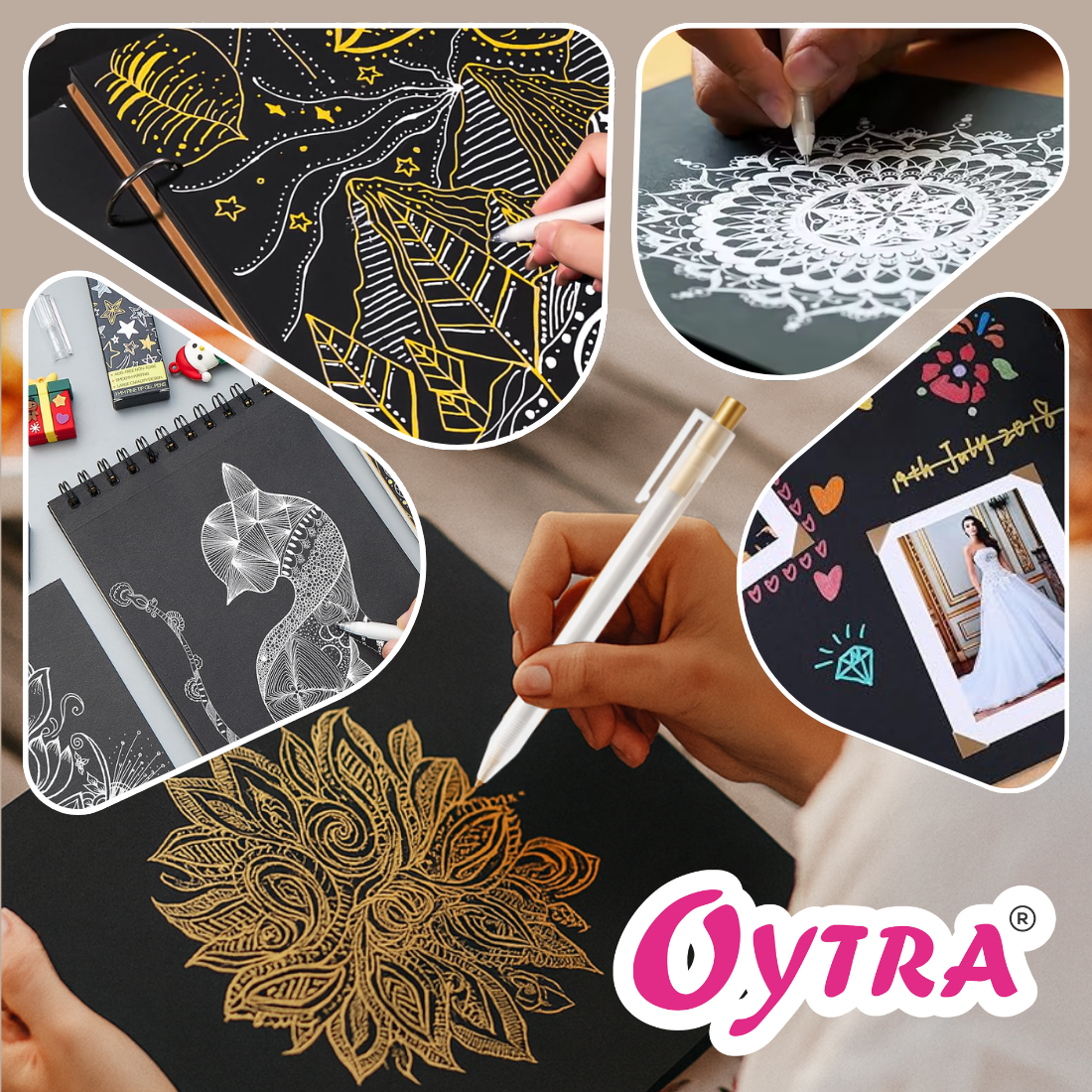 Gel Ink Fine Tip Pen Set of 3 Colors