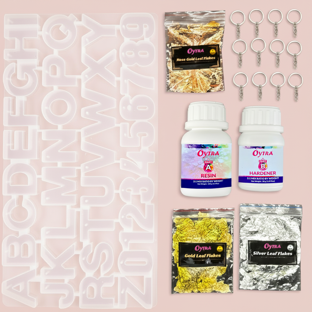 Resin Art Keychain Making Kit