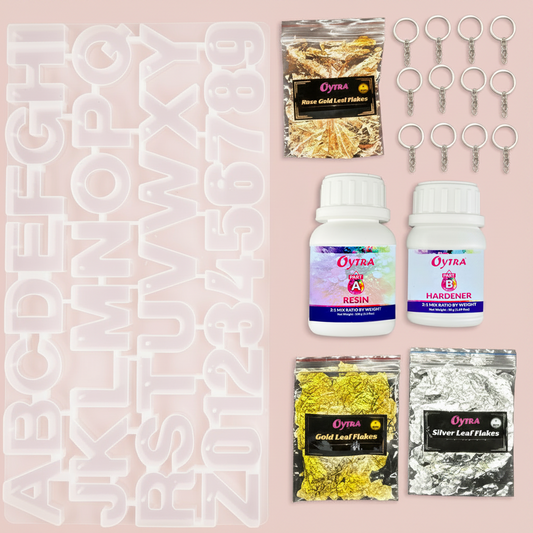Resin Art Keychain Making Kit