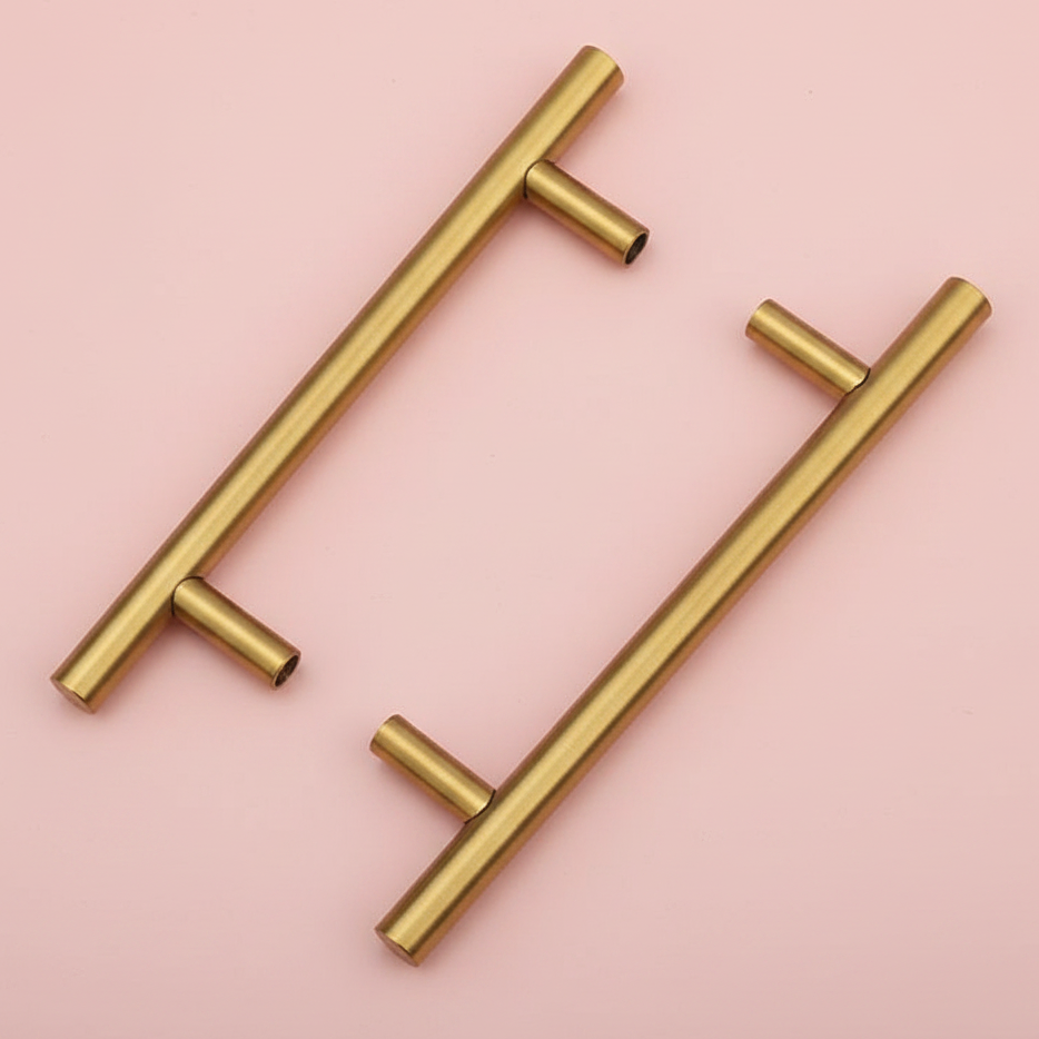 6 inch Gold Metal Tray Handles (2 Pieces)