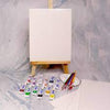 Oytra High-Quality 4x4 Fine Art Stretched Canvas Bundle with Adjustable Easel Stand