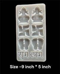 8 Cavity Kalash Sathiya Subh Labh Silicone Mold Crafting