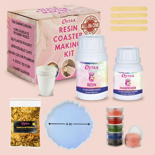 Resin Art Agate Coaster Making Kit